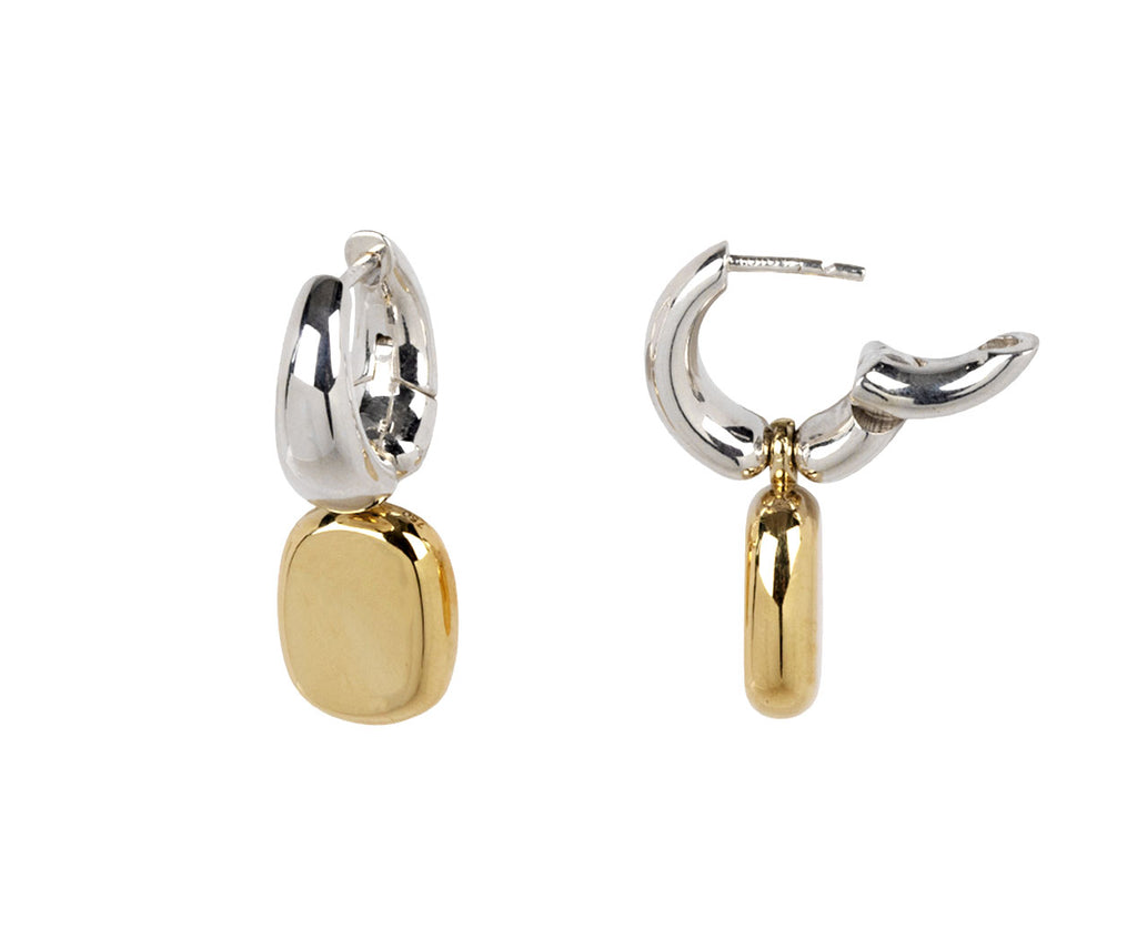 14K Gold Slash Diamond Cut Hoop Earrings French Lock - Jewelry for Womens  Girls | eBay